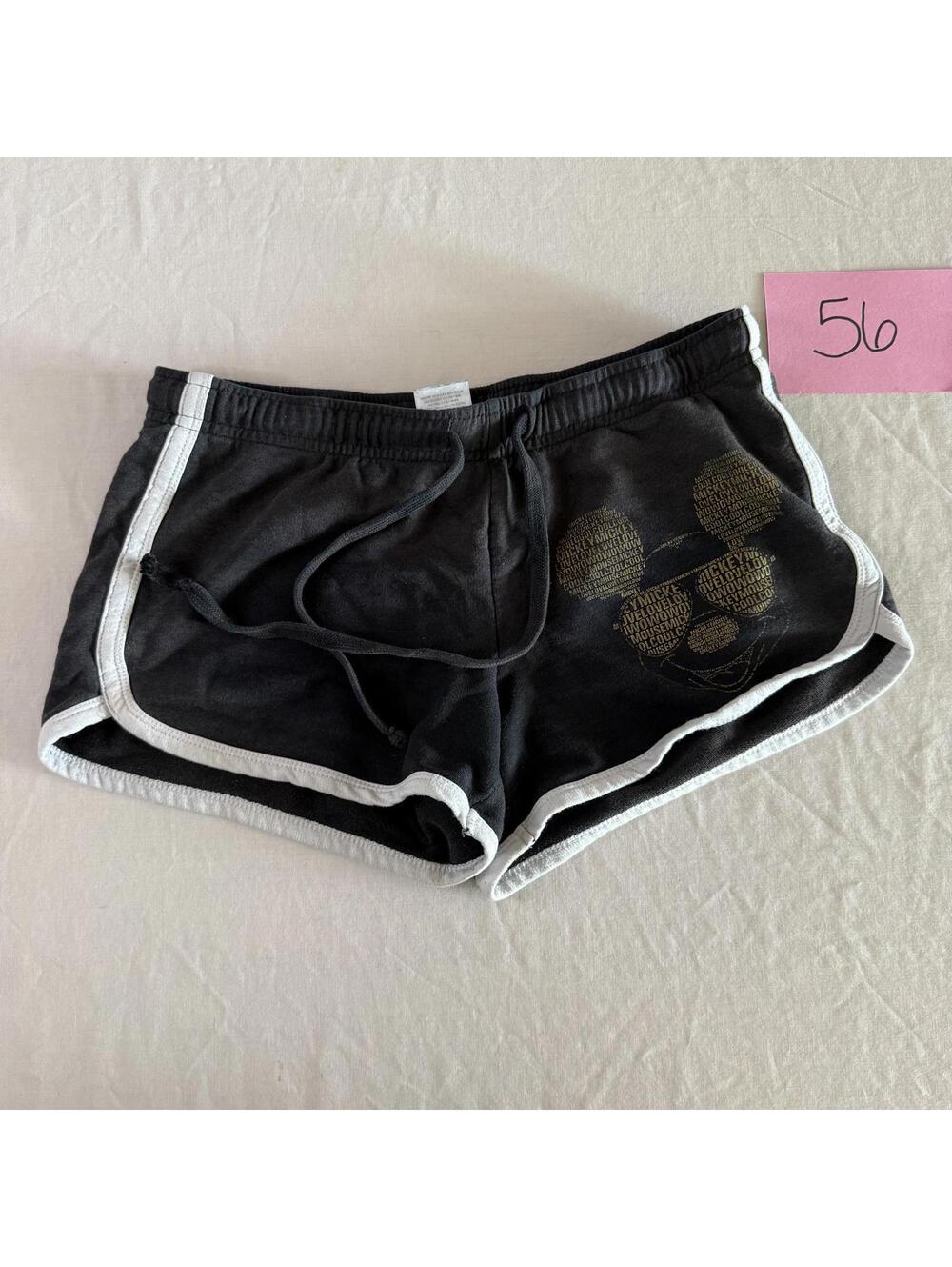 Disney Mickey Mouse Black Lounge Shorts Size Small